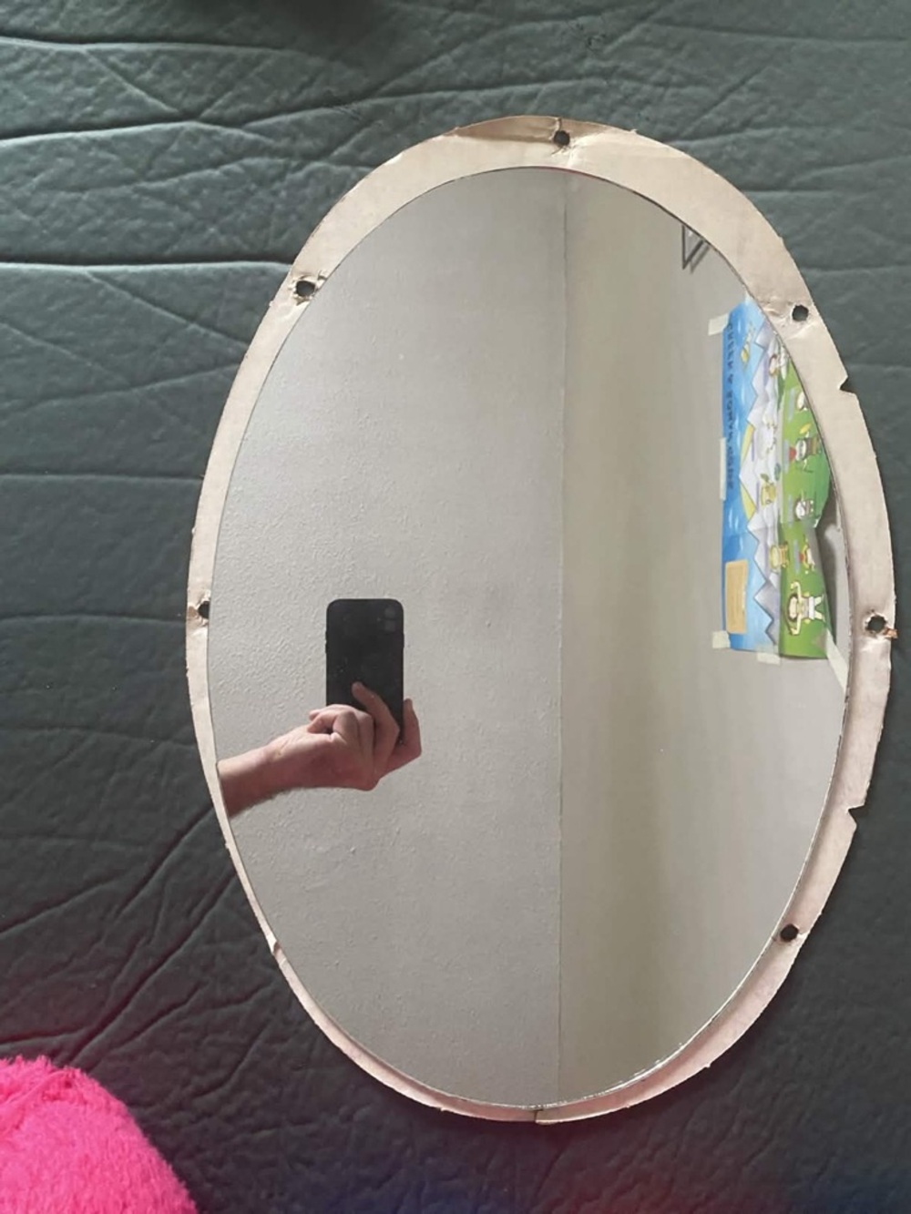 20” x 14” Oval Frameless Wall Mirror – Minimalist / Replacement
